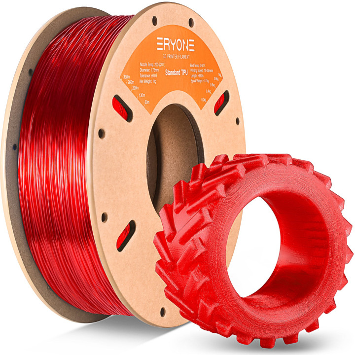 Filament TPU Flexible Eryone 1,75mm ±0,03mm — Bobine 0,5 kg & 1 kg