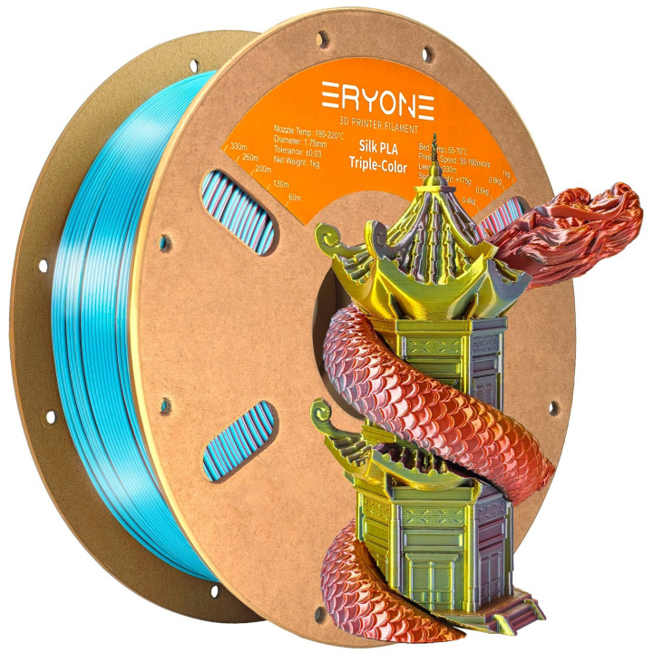(Pré-vente) Collection PLA Nouvelles Couleurs Eryone – 1 kg (Min. 10 bobines, mixables)