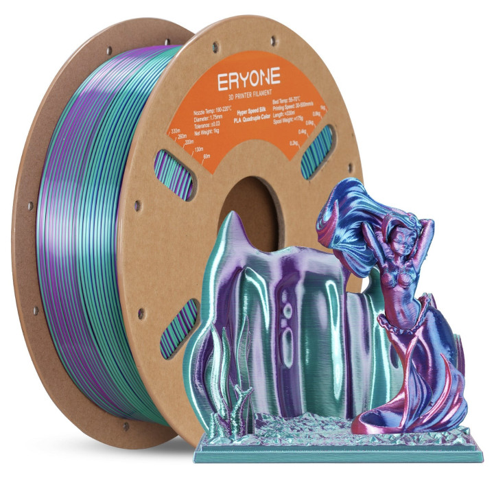 (Pré-vente) Collection PLA Nouvelles Couleurs Eryone – 1 kg (Min. 10 bobines, mixables)