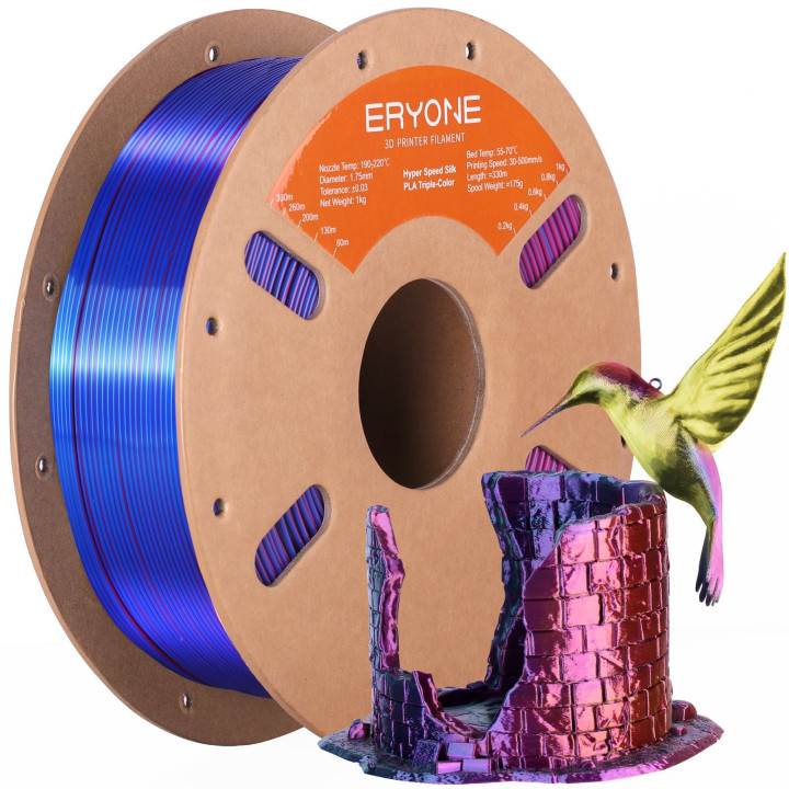 (Pré-vente) Collection PLA Nouvelles Couleurs Eryone – 1 kg (Min. 10 bobines, mixables)