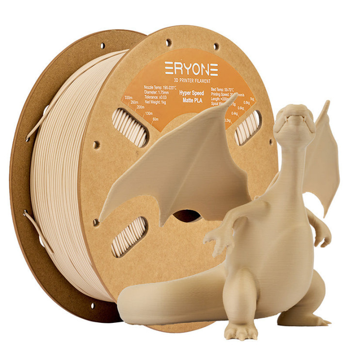 Filament PLA Mat Haute Vitesse Eryone - 1,75mm±0,03mm (1kg)