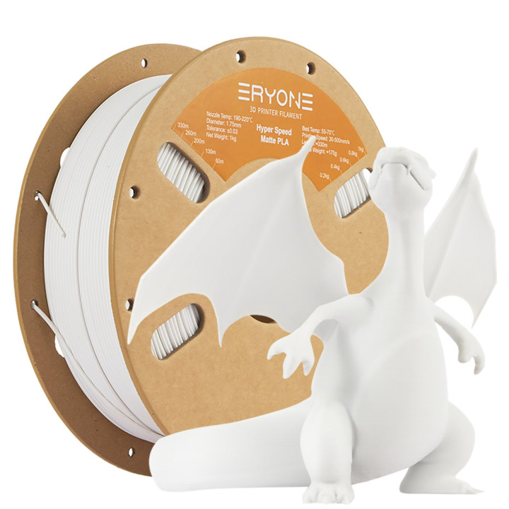 Filament PLA Mat Haute Vitesse Eryone - 1,75mm±0,03mm (1kg)