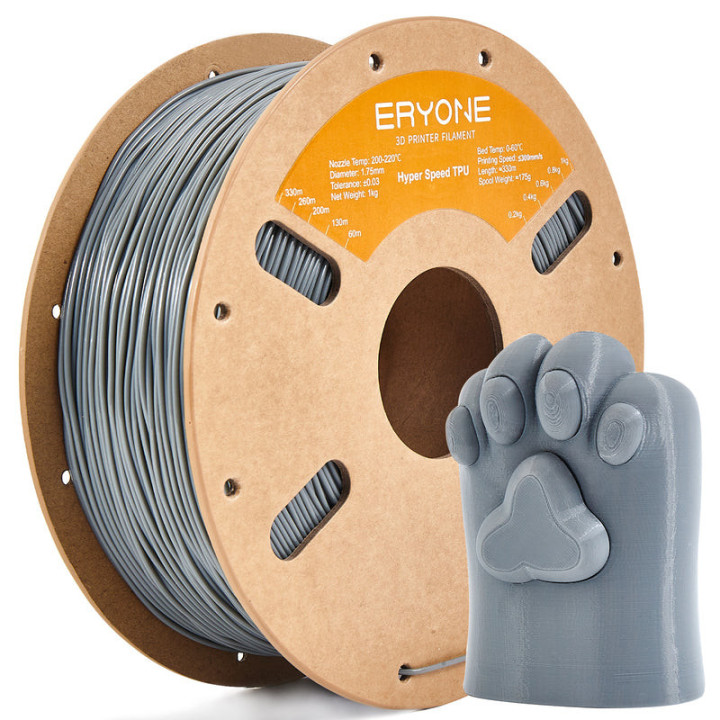 Filament TPU Haute Vitesse Eryone, 1,75 mm ± 0,03 mm (1 kg)