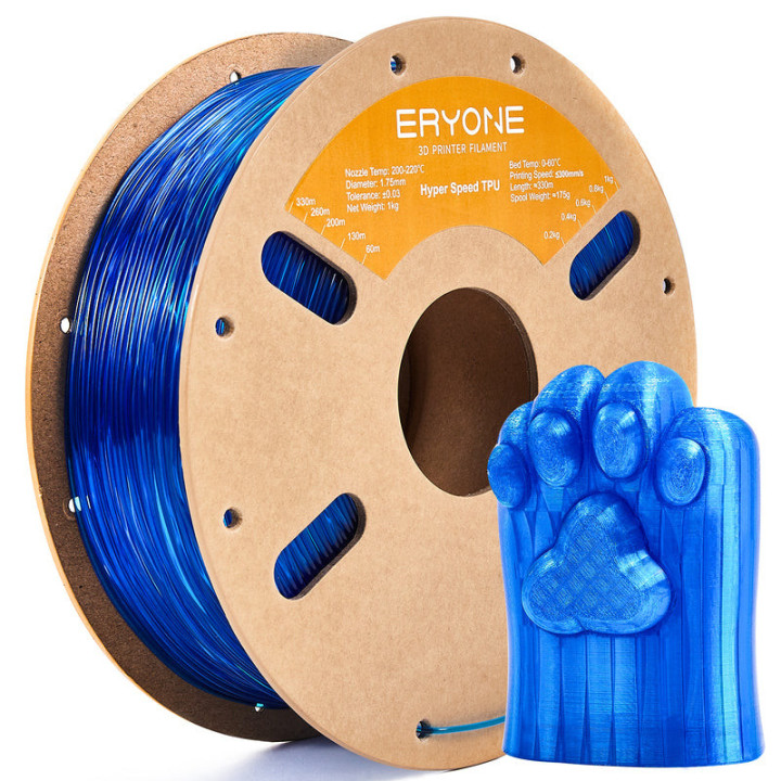 Filament TPU Haute Vitesse Eryone, 1,75 mm ± 0,03 mm (1 kg)