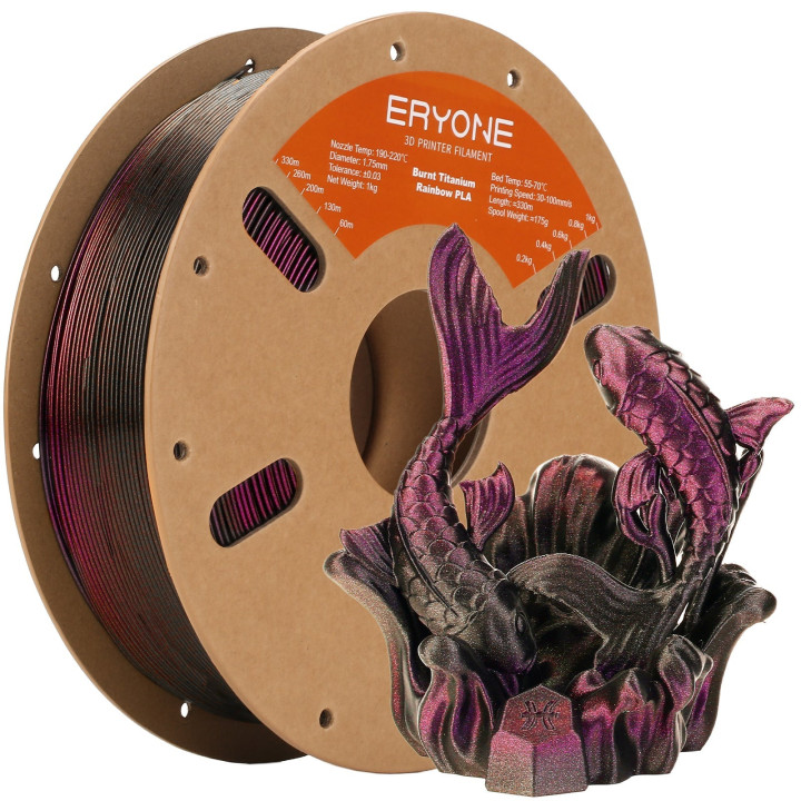 Filament PLA Titane Brûlé Eryone - 1,75mm±0,03mm (1kg)