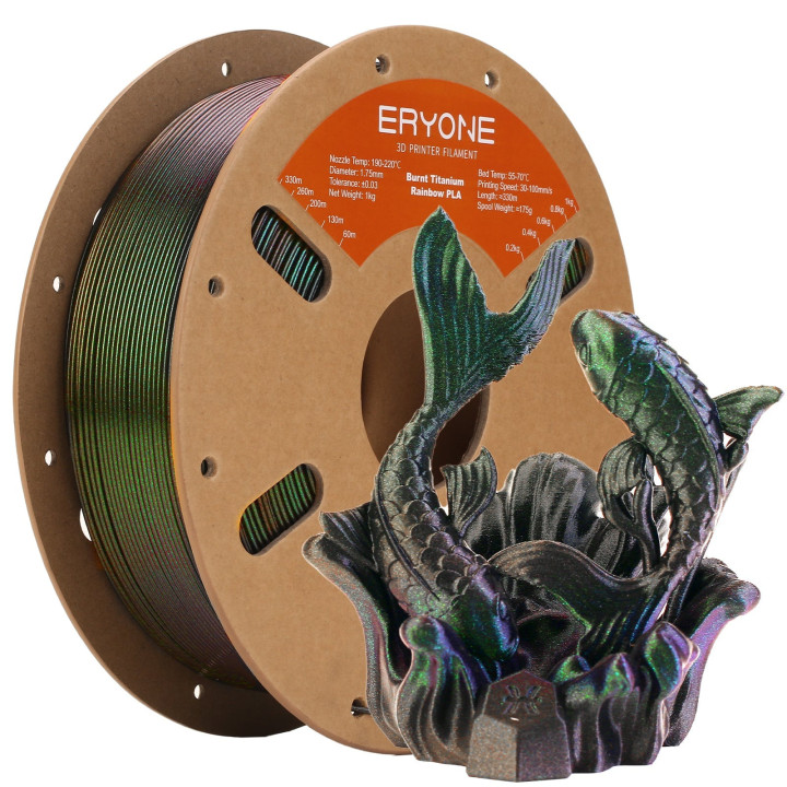 Filament PLA Titane Brûlé Eryone - 1,75mm±0,03mm (1kg)