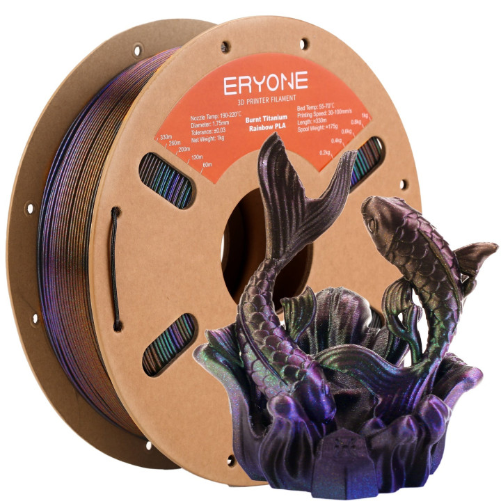 Filament PLA Titane Brûlé Eryone - 1,75mm±0,03mm (1kg)