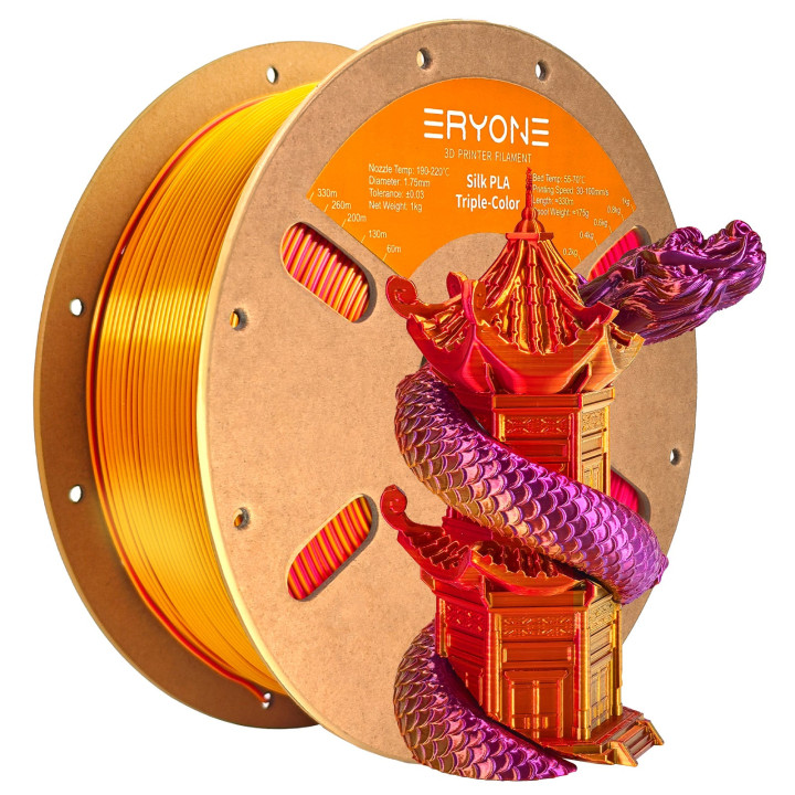 (Pré-vente) Filament PLA Toutes Couleurs - 1,75mm±0,03mm (1kg) (Min. 20 bobines, mixable)