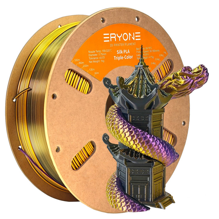 (Pré-vente) Filament PLA Toutes Couleurs - 1,75mm±0,03mm (1kg) (Min. 20 bobines, mixable)