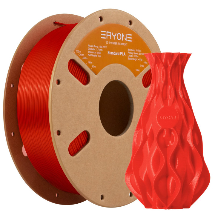 (Pré-vente) Filament PLA Toutes Couleurs - 1,75mm±0,03mm (1kg) (Min. 20 bobines, mixable)