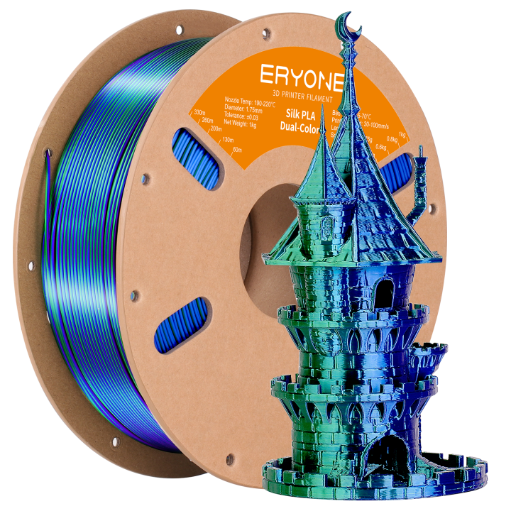 (Pré-vente) Filament PLA Toutes Couleurs - 1,75mm±0,03mm (1kg) (Min. 20 bobines, mixable)