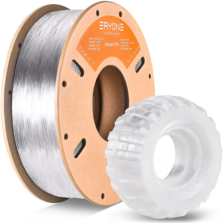 (Prévente) Filament TPU Eryone 1,75 mm ± 0,03 mm — 0,5 kg (lot de 20, mélangeable)