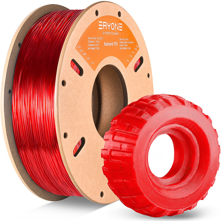 (Prévente) Filament TPU Eryone 1,75 mm ± 0,03 mm — 0,5 kg (lot de 20, mélangeable)