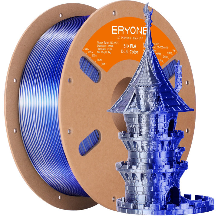 Filament PLA Silk Bicolore - 1,75mm±0,03mm (1kg)