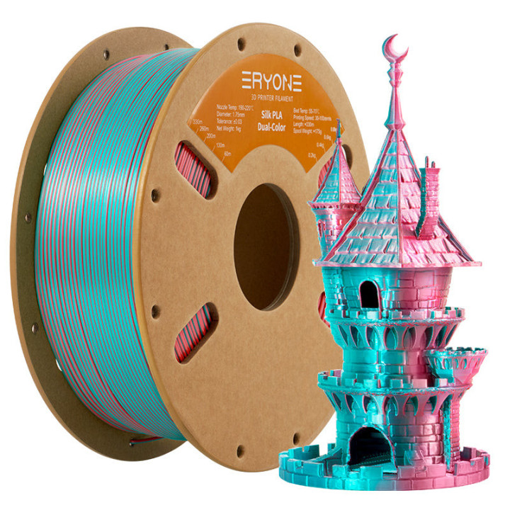 Filament PLA Silk Bicolore - 1,75mm±0,03mm (1kg)