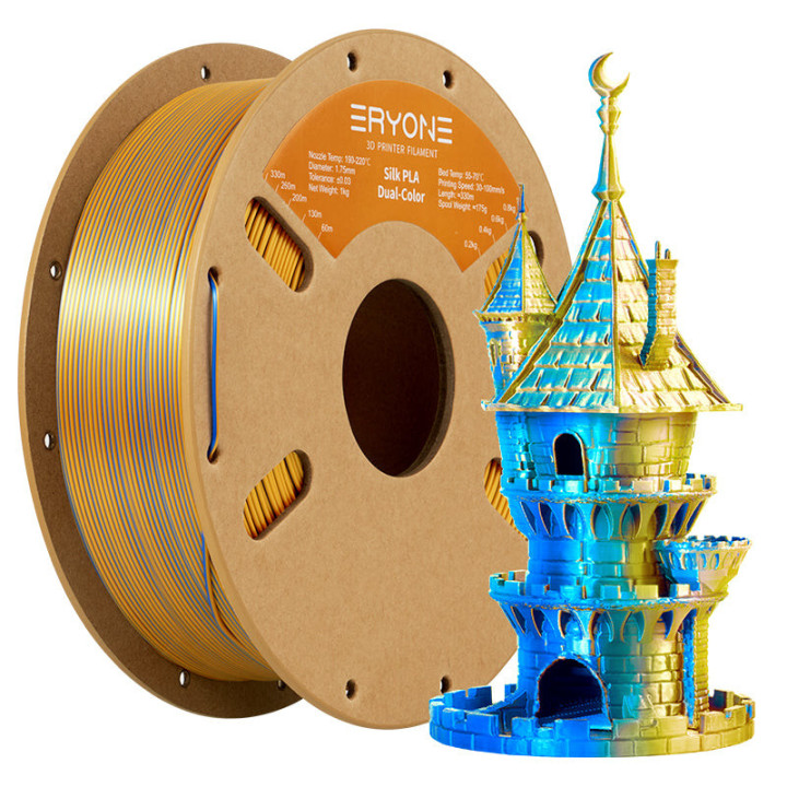 Filament PLA Silk Bicolore - 1,75mm±0,03mm (1kg)