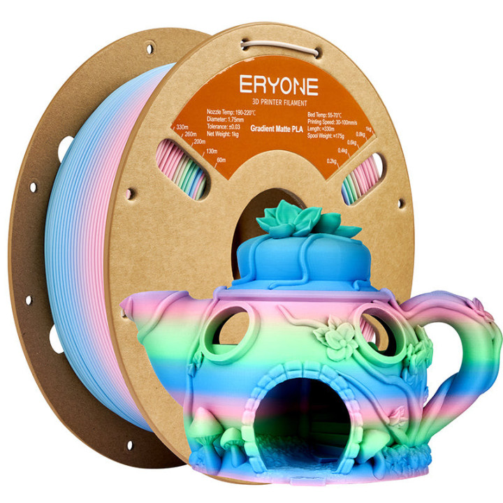 Filament PLA Matte Bicolore - 1,75mm±0,03mm (1kg)