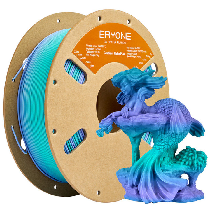 Filament PLA Matte Bicolore - 1,75mm±0,03mm (1kg)