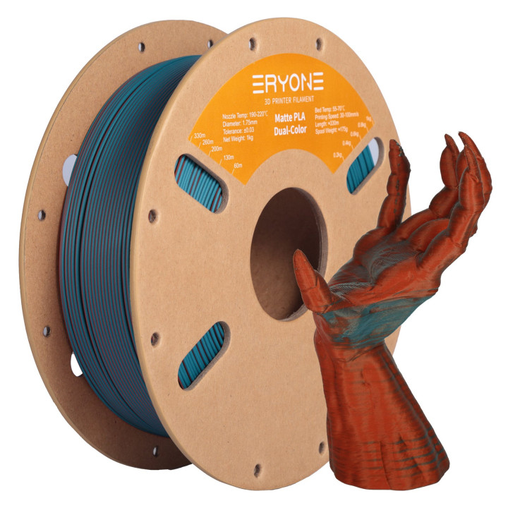 Filament PLA Matte Bicolore - 1,75mm±0,03mm (1kg)
