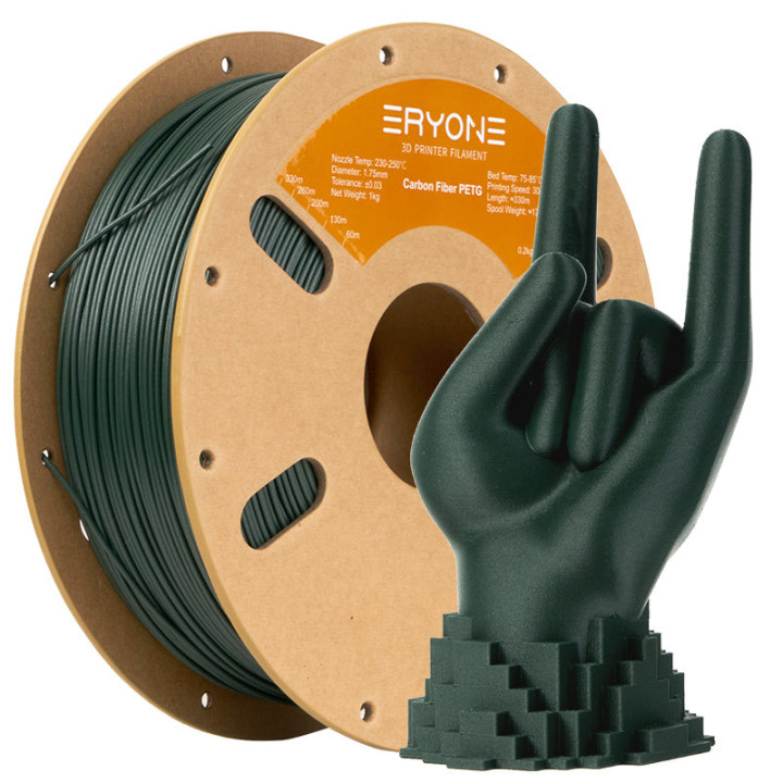 Filament PETG Eryone – 1,75 mm ±0,03 mm (1 kg)