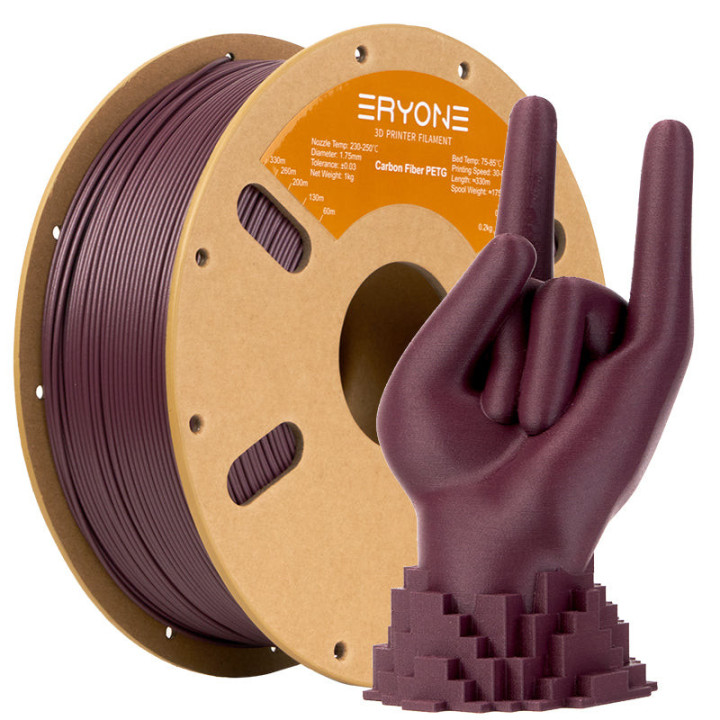Filament PETG Eryone – 1,75 mm ±0,03 mm (1 kg)