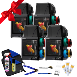 Elegoo - Mini Factory Centauri Carbon 2 Combo - Imprimante 3D avec Multicolore CC2 + CANVAS