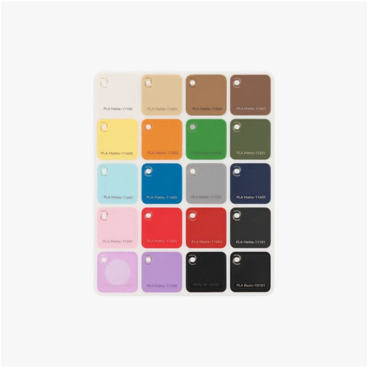 Nuancier de filament Bambu Lab - Nouveau (Bambu Filament Swatches - New)