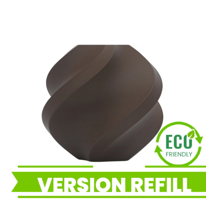 Bambu Lab - PLA Matte - Chocolat Noir (Dark Chocolate) - 1,75 mm - 1 kg Refill