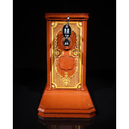 Distributeur De Whisky Baroque – Style Chêne Vieilli & Ornements Dorés