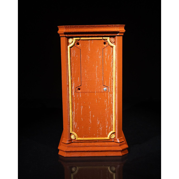 Distributeur De Whisky Baroque – Style Chêne Vieilli & Ornements Dorés