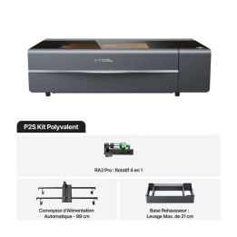 xTool - P2S  55W - Classe IV - Kit Polyvalent