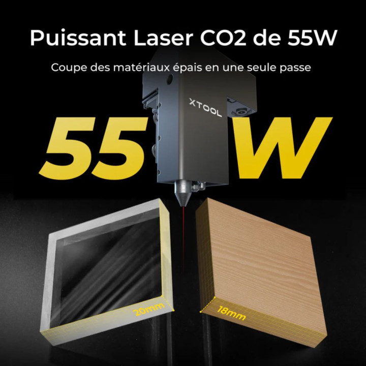 xTool - P2S 55W - Classe IV - Kit Complet