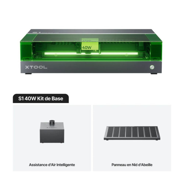 xTool - S1  40W - Kit de Base