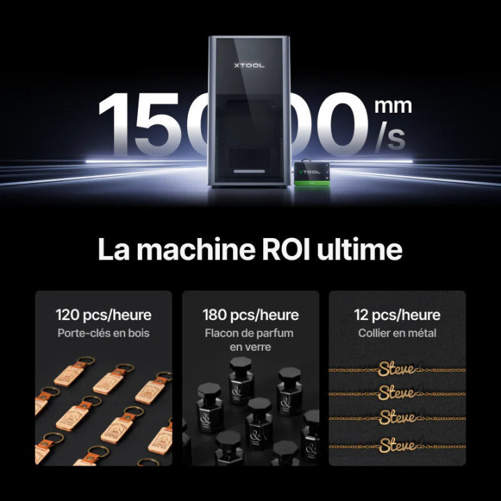 xTool - F2 Ultra - Graveur Double Laser MOPA 60W + Diode 40W