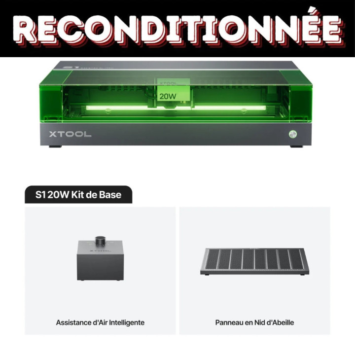 xTool - S1 20W - Kit de Base - Reconditionné