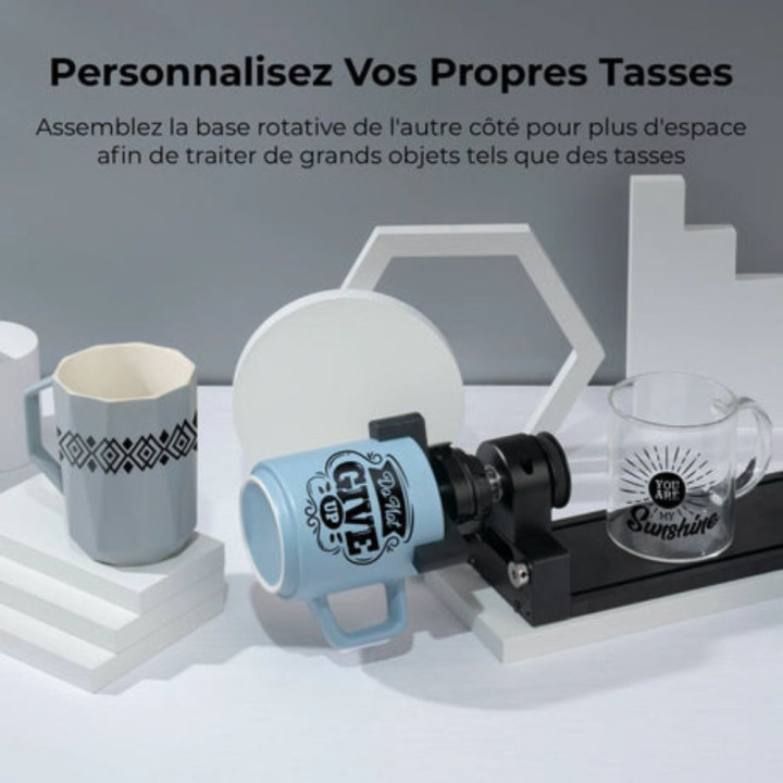 xTool - Module Rotary Complet RA2 Pro pour Série P2-P2S/S1/F1-F1 Ultra