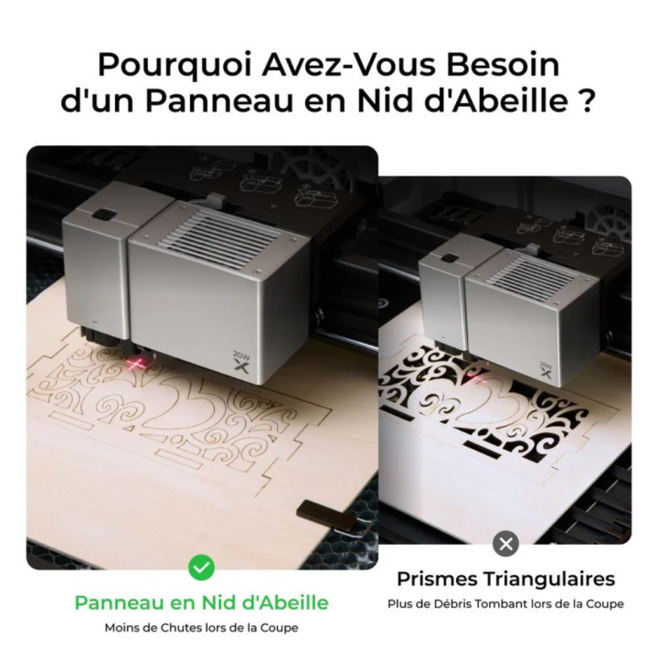 xTool - M1 Ultra - Kit Rehausse + Nid d'Abeille (Riser Base Kit)