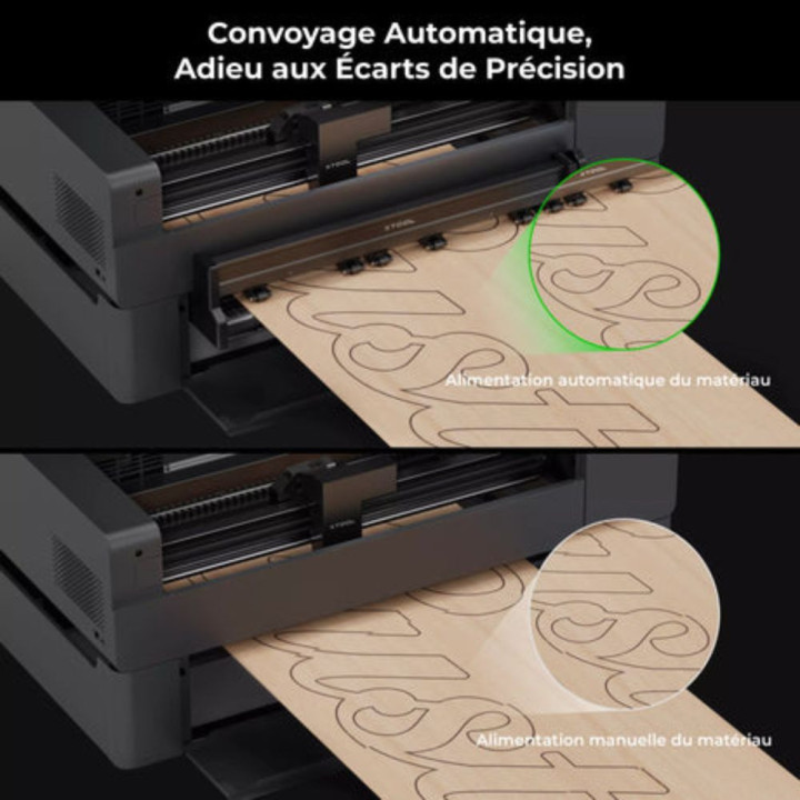 xTool - P2/P2S - Convoyeur Automatique (Conveyor Feeder)
