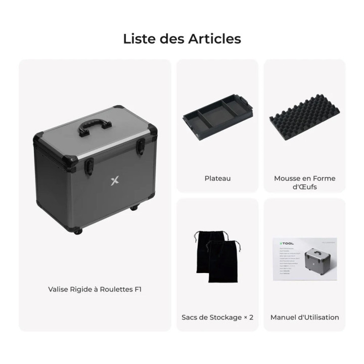 xTool - Valise à roulette pour F1