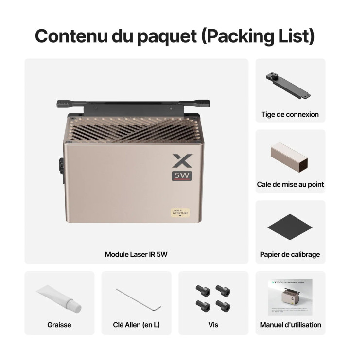 xTool - P3 - Module Laser Infrarouge (IR) - 5W