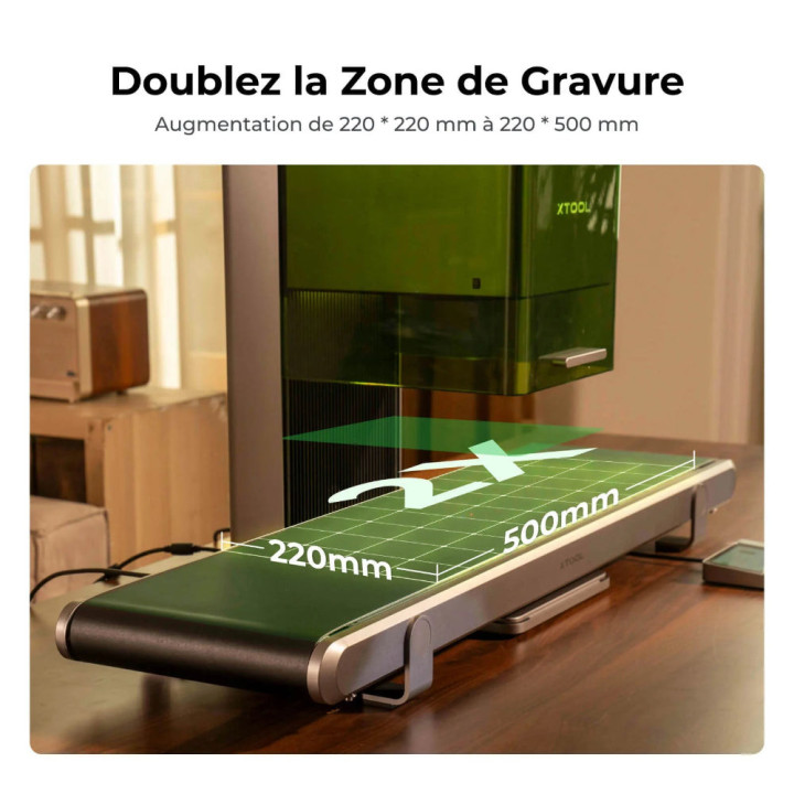 xTool - Convoyeur Auto Streamline™ pour F2 Ultra / F1 Ultra