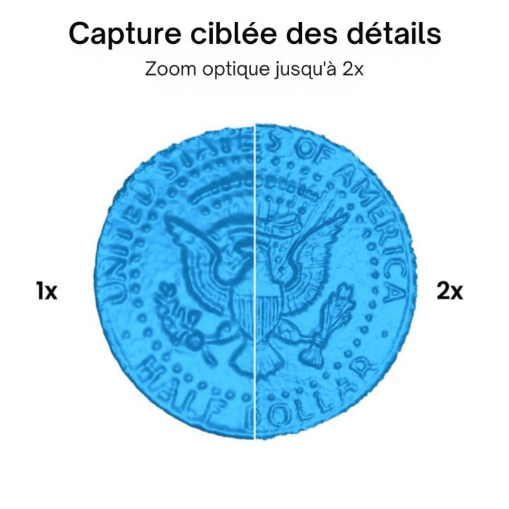 Revopoint - POP 3 Plus Advanced Edition - Scanner 3D Portable avec Scans Couleur