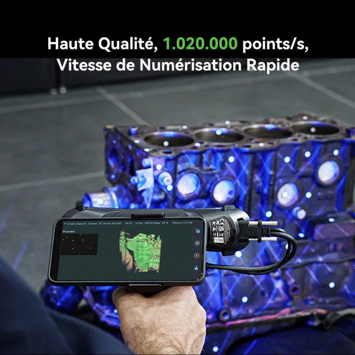 Pack Expert Scanner Raptor X avec ScanBridge + Trépied et plateau tournant + Aesub spray matifiant b