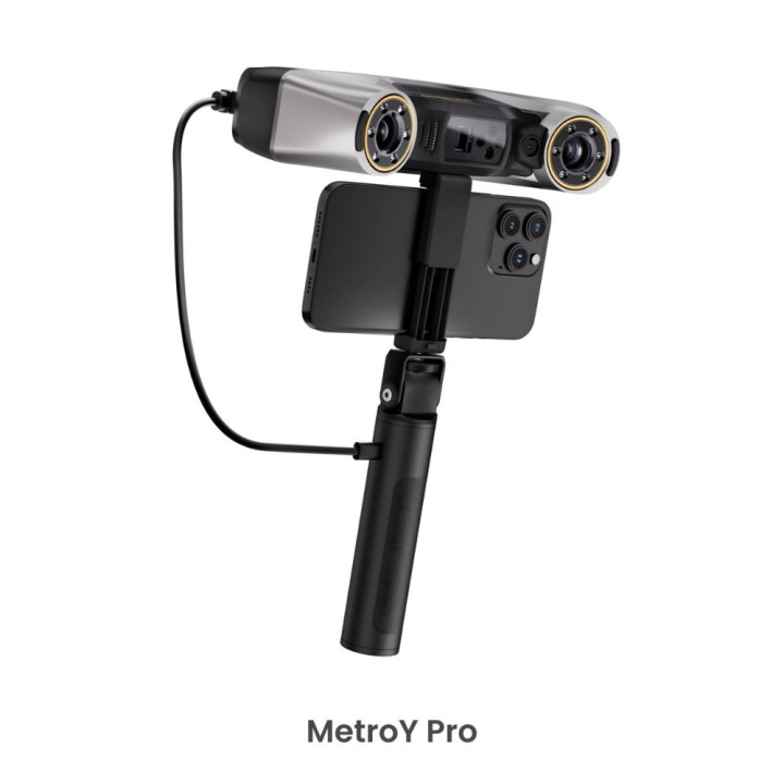 Revopoint - MetroY Pro - Scanners 3D Laser Bleu Sans-Fil pour Petites et Moyennes Pièces