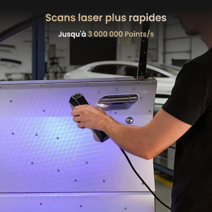 Revopoint - MetroY Ultra CMM Edition - Scanner 3D Sans Fil Performant pour Pièces Petites à Moyennes