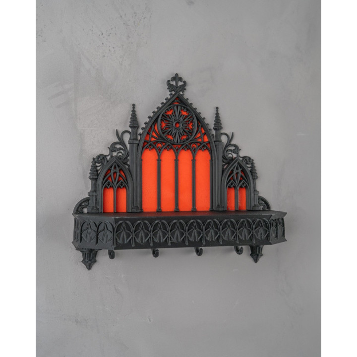 Porte-Clés Mural Gothique Sanctuary – Façade Cathédrale Bicolore