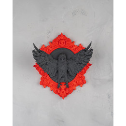 Ravenhold – Porte-Clés Mural Corbeau Gothique & Cadre Ornemental