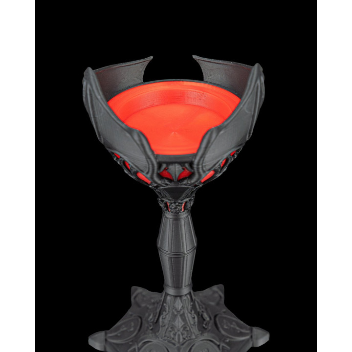 Dark Chalice – Porte-Bougie Calice Gothique Chauve-Souris