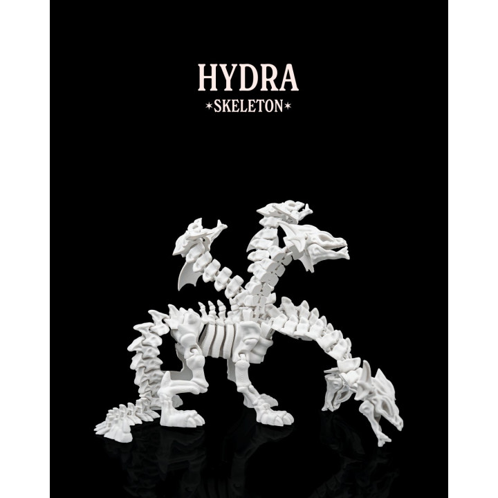 Hydra Squelette – Figurine Articulée Tricéphale