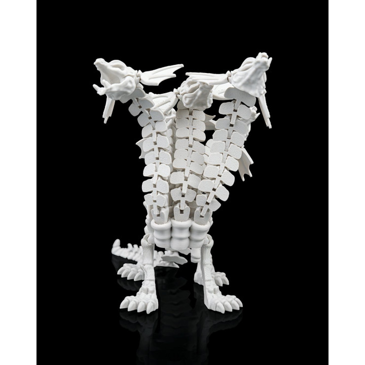 Hydra Squelette – Figurine Articulée Tricéphale